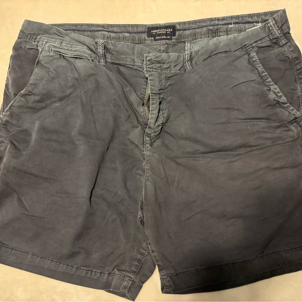 American Eagle Outfitters Dark Gray Flat Front Shorts